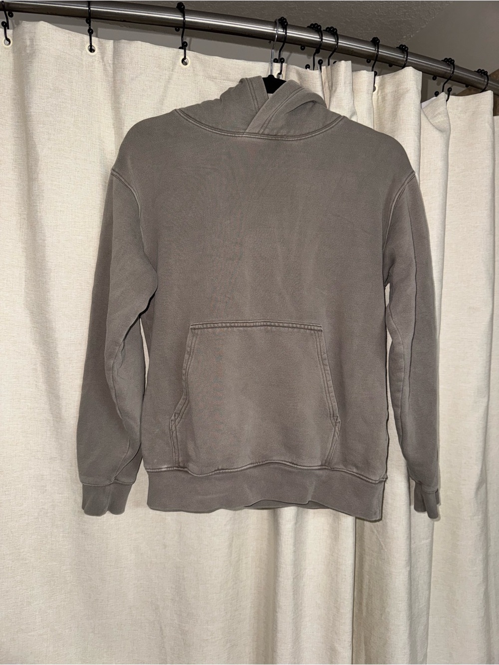 Aritzia Solid Hoodie in Taupe